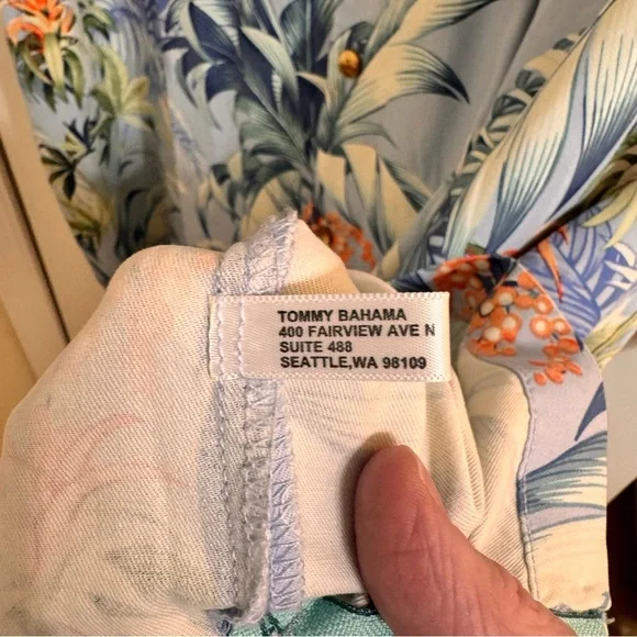 Tommy‎ Bahama Men Shirt 4XB Heritage Tortola Silk Hawaiian Button down - Picture 15 of 15